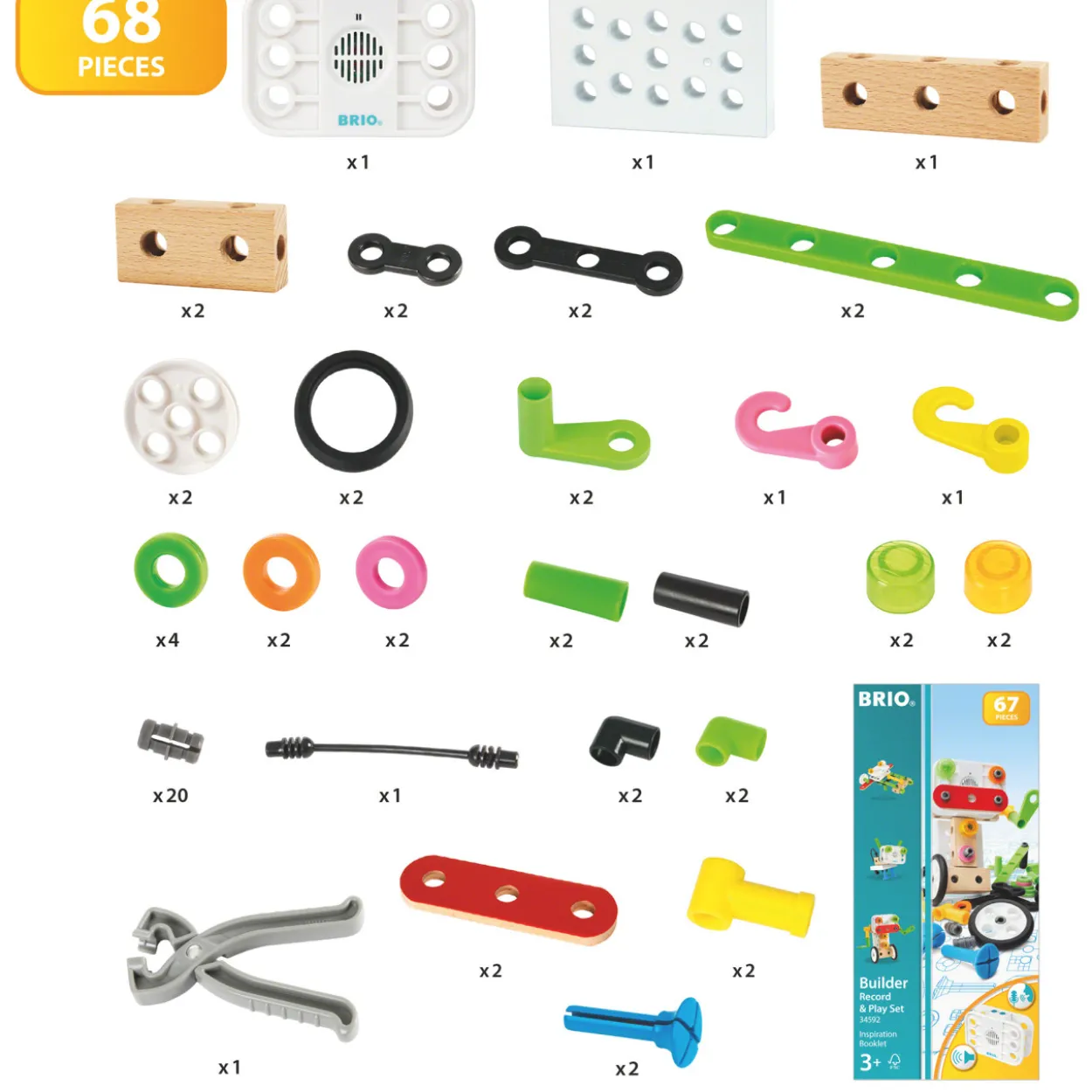 Tallenna ja toista -setti Brio Builder 34592