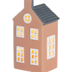 Talolyhty LED-valoilla Finnlumor Copenhagen vaaleanpunainen 15 cm