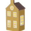Talolyhty LED-valoilla Finnlumor Copenhagen keltainen 15 cm