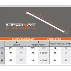 Talutin Icepeak Pet Grand Eco musta/oranssi