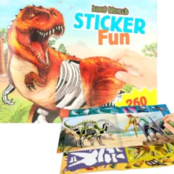 Tarrakirja Dino World Sticker Fun