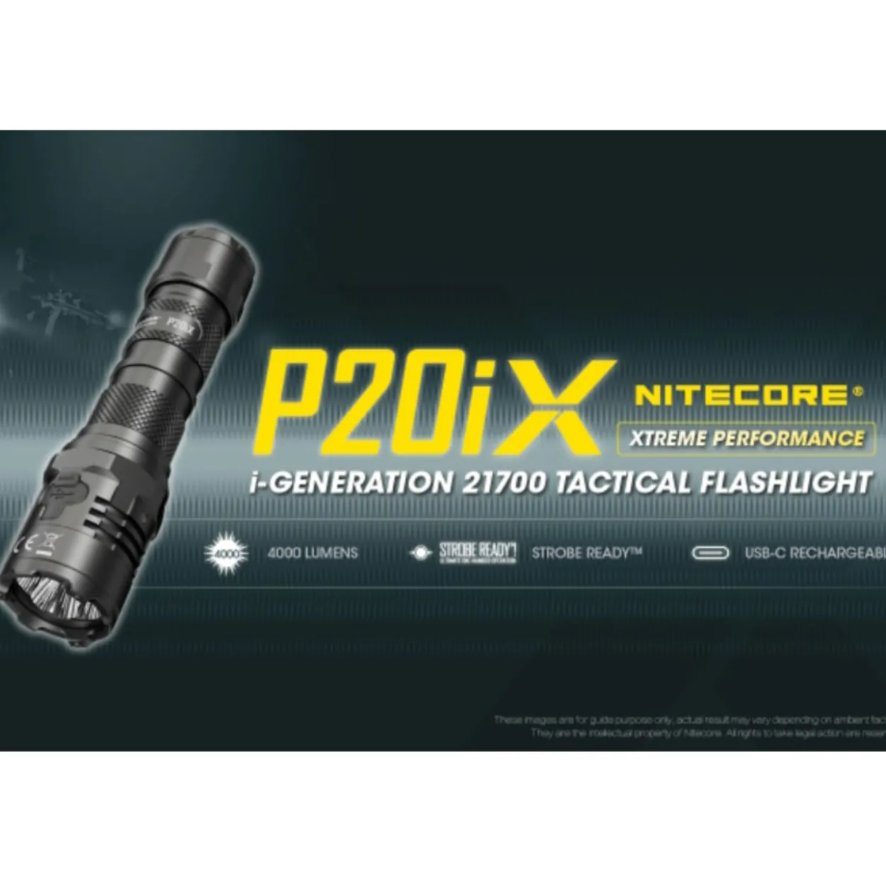 Taskulamppu Nitecore P20iX + 5000mAH NL2150HPi akkuparisto