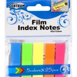 Teippimerkki 5 x 25 kpl 44 x 12 mm Neon