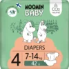 Teippivaippa 42 kpl Moomi Baby 4, 7-14 kg