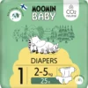 Teippivaippa 25 kpl Moomin Baby NewBorn 1, 2-5 kg