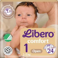 Teippivaippa Libero 24 kpl Comfort 1, 2-5 kg
