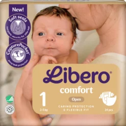 Teippivaippa Libero 24 kpl Comfort 1, 2-5 kg
