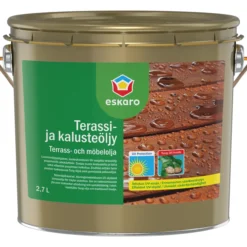 Terassi- ja kalusteöljy Eskaro 2,7 l musta