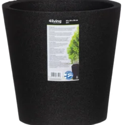 Termoruukku 4Living Piccolo 39 cm musta