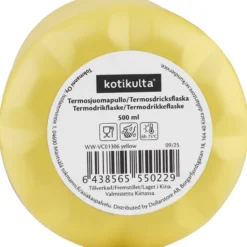 Termosjuomapullo Kotikulta 500 ml keltainen