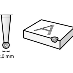 Timanttikaiverrusterä Dremel 7103 2,0 mm, 2 kpl
