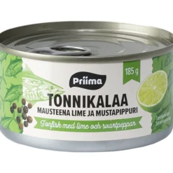 Tonnikalahiutale Priima 185g mustapippuri lime-auringonkukkaöljyssä