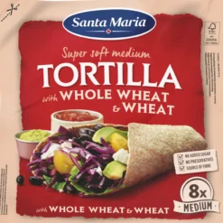 Tortilla Santa Maria 8 kpl 320 g Whole Wheat Medium