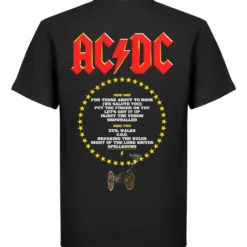 T-paita Ac/dc For Those About to Rock Tracks