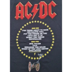 T-paita Ac/dc For Those About to Rock Tracks