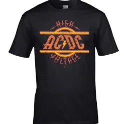 T-paita AC/DC High Voltage Musta