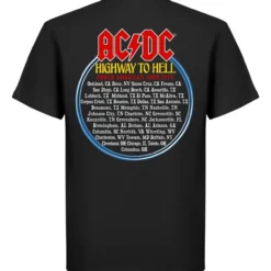 T-paita Ac/dc Highway to Hell North America Tour 1979