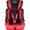 Turvaistuin Kikid Basic 76-150 cm R129, musta/punainen