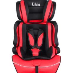 Turvaistuin Kikid Basic 76-150 cm R129, musta/punainen