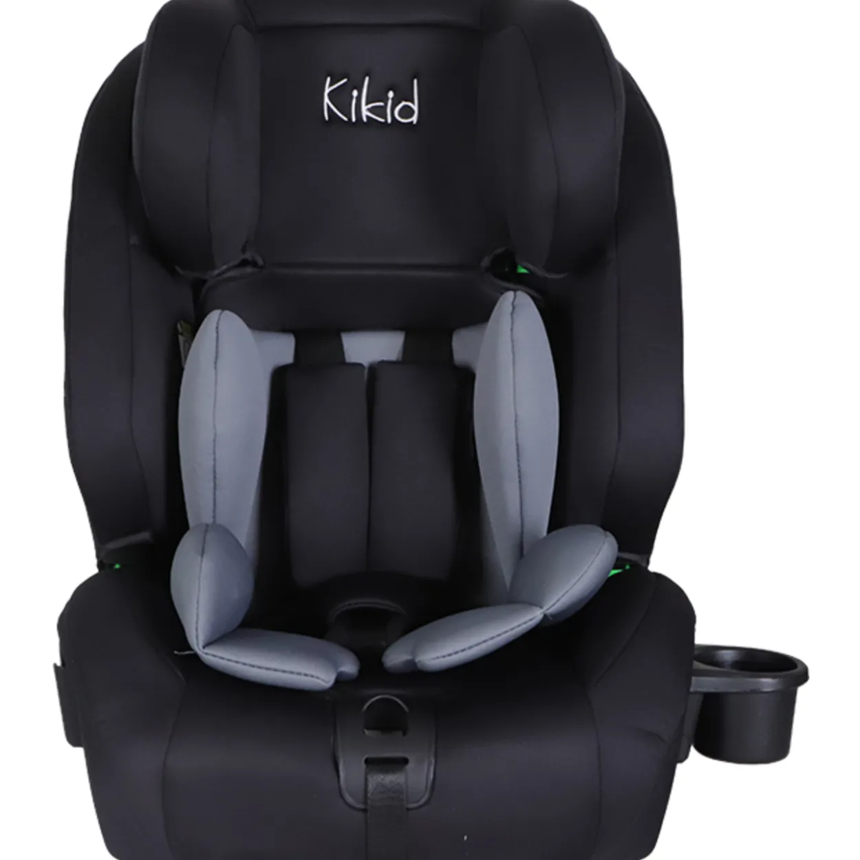 Turvaistuin Kikid Premium 76-150 cm i-Size ISOFIX R129, musta-harmaa