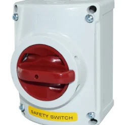 Turvakytkin 16A 3-napainen, edestä pyöräytettävä