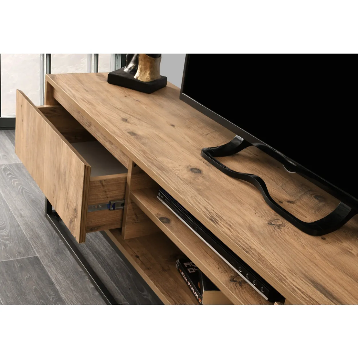 TV-taso Chic Home 180 cm Amanda ruskea/musta