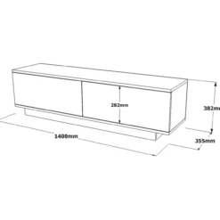 TV-taso Chic Home 140 cm Fanny