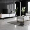 TV-taso Chic Home 180 cm Lyydia valkoinen/kulta