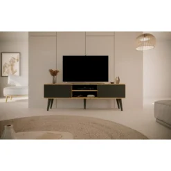 TV-taso Kocot 160 cm Toronto musta/beige