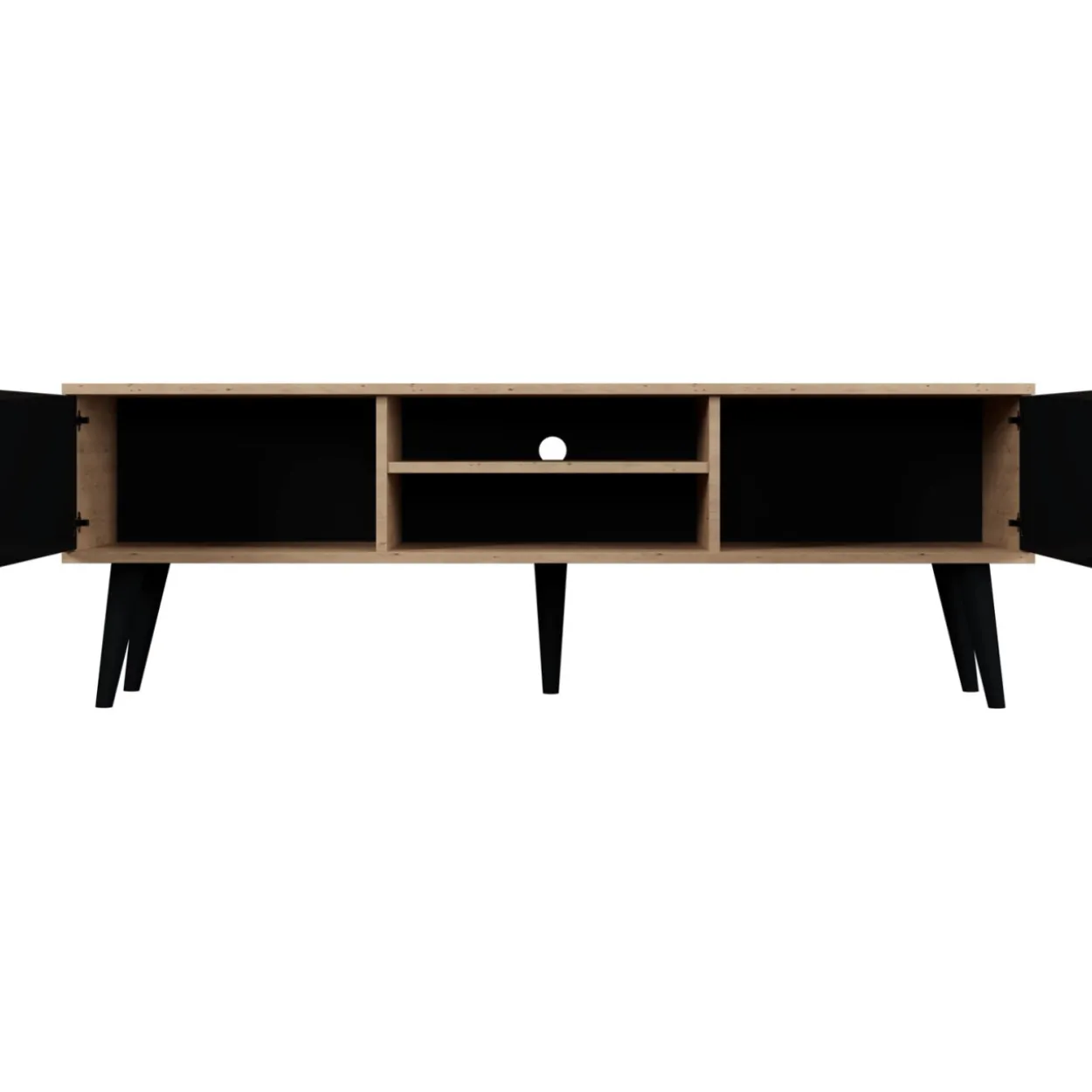 TV-taso Kocot 160 cm Toronto musta/beige