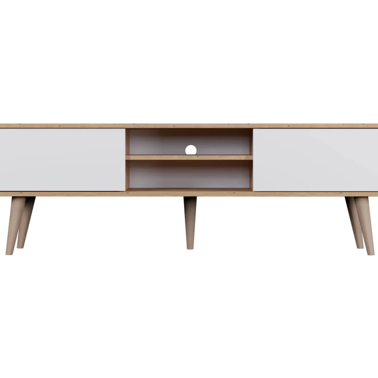 TV-taso Kocot 160 cm Toronto valkoinen/beige