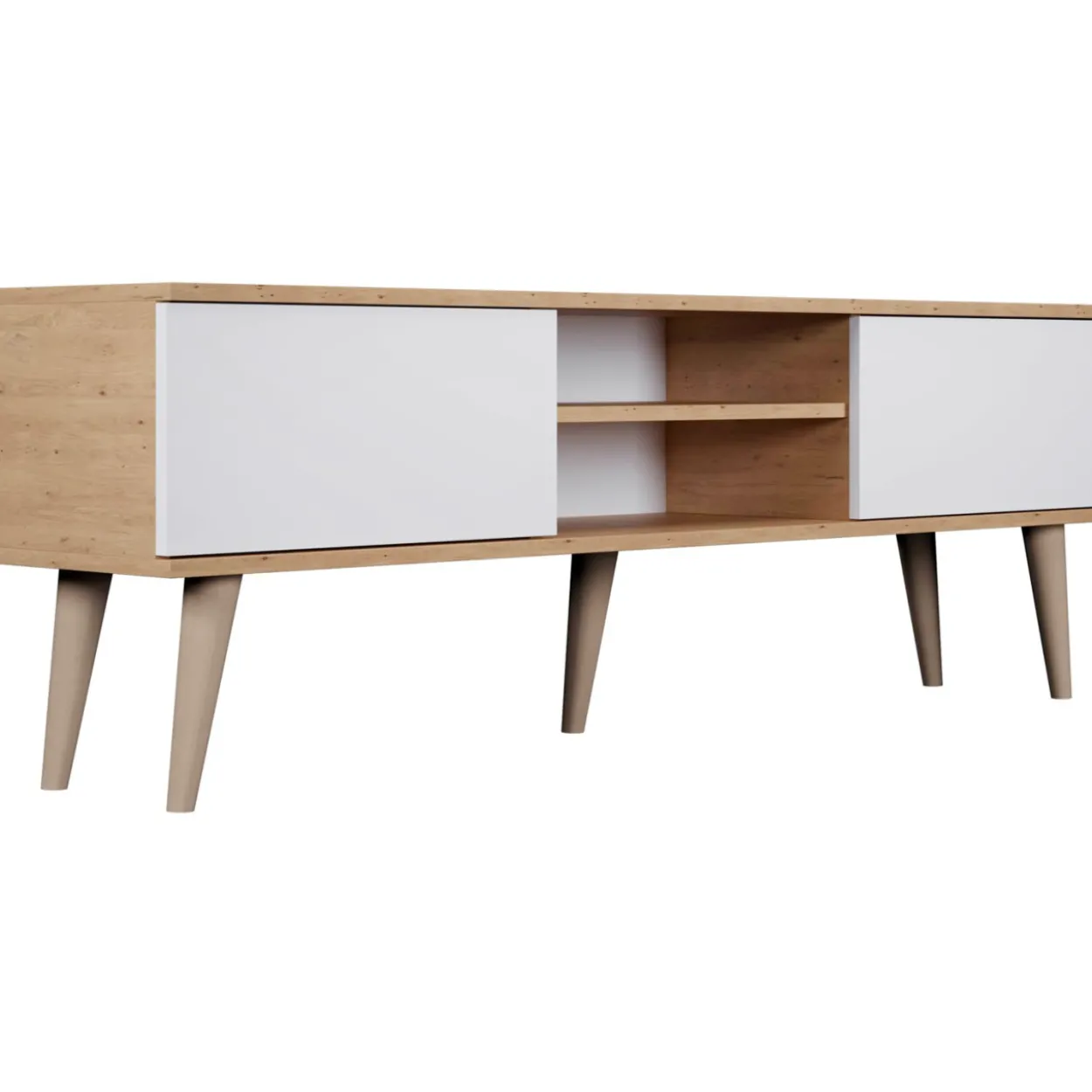 TV-taso Kocot 160 cm Toronto valkoinen/beige
