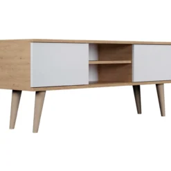 TV-taso Kocot 120 cm Toronto valkoinen/beige