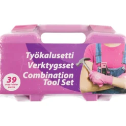 TYÖKALUSETTI PINK 39-OSAINEN