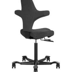 Työtuoli Lykke Comfort ergonominen tummanharmaa