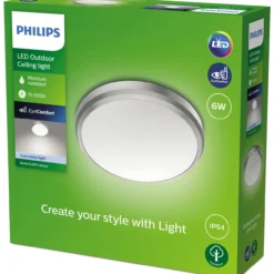 Ulkokattovalaisin Philips Doris kromi 6W 40K IP54
