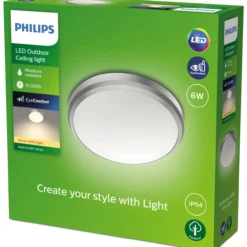 Ulkokattovalaisin Philips Doris kromi 6W 27K IP54