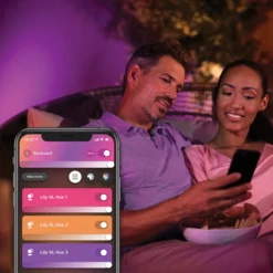 Ulkokohdevalaisin Philips Hue Lily XL 15W, musta