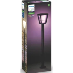 Ulkopylväsvalaisin Philips Hue Econic White and Color Ambiance 15W 24V, musta