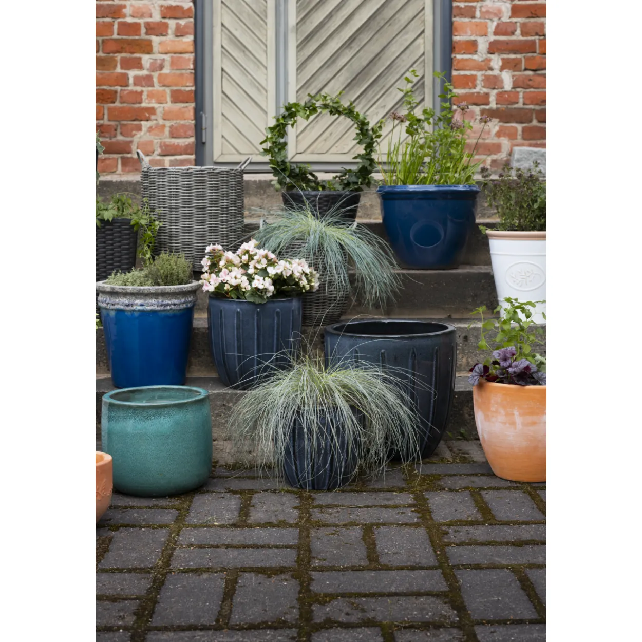 Ulkoruukku Parco Blossom 36 cm musta