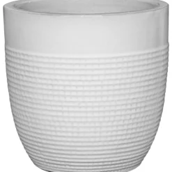 Ulkoruukku Parco Rib 27 cm valkoinen