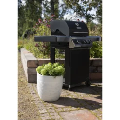 Ulkoruukku Parco Rib 35 cm valkoinen