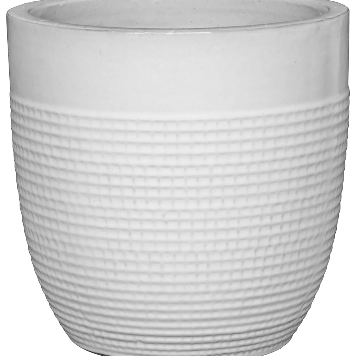 Ulkoruukku Parco Rib 21 cm valkoinen