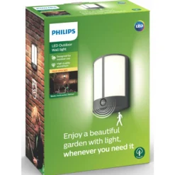 Ulkoseinävalaisin Philips Stock liiketunnistimella