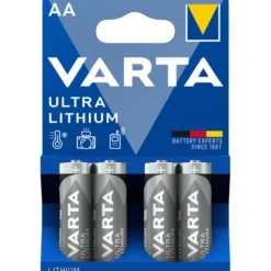 Ultra Lithium AA paristo, 4 kpl