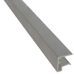 U-päätelista Keraplast, 10 mm alumiini 2,5 m
