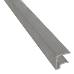 U-päätelista Keraplast, 10 mm alumiini 4 m