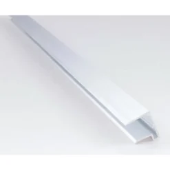 U-päätelista Keraplast, 16 mm alumiini 4 m