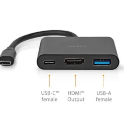 USB-moniporttisovitin Nedis USB 3.2 Gen 1
