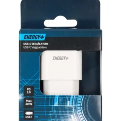USB-verkkolaturi Energy+, 1 x USB-C PD 20 W